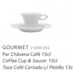Чашка кофейная с блюдцем 120 мл. Gourmet