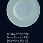 Тарелка для супа голубая 250 мм