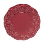 Тарілка столова "Артишок і пташка" 28 см, темно-рожева