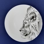 Лев, тарелка мелкая 24 см