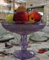 Ваза для фруктов на ножке Сиреневая Ваза для фруктов на ножке Сиреневая