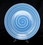 Тарелка синяя, с утолщенным краем 170 ММ