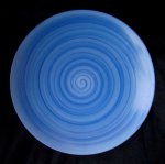 Тарелка синяя, без борта, мелкая 240 ММ
