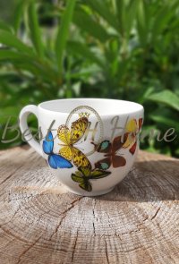 Чашка чайная 200 см3, деколь Бабочки