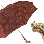 Бордова парасолька Golden Dragons