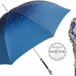 Синя парасолька Swarovski ®, подвійна тканина Pasotti