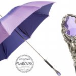 Фіолетова парасолька Swarovski ®, подвійна тканина