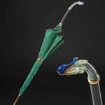 Розкішна парасолька у формі павича Pasotti