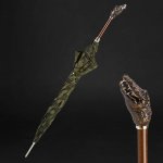 Камуфляжна парасолька з ручкою у формі крокодила