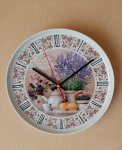 Часы фарфоровые "Лаванда" 30 см Часы фарфоровые "Лаванда" 30 см