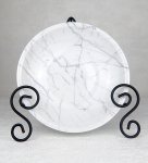 Тарелка 210 мм глубокая Катя 500 мл "Мрамор" (серый)