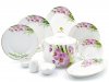 Сервіз столовий 37 предметів 4 види тарілок Бамбукова орхідея