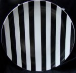 Тарелка мелкая 17,5 Полоски черные Тарелка мелкая 17,5 Полоски черные