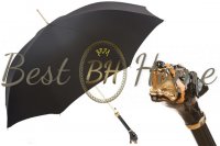 Чорна парасолька Rottweiler