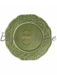 Тарілка столова Артишок і пташка 28 см, темно-сіра