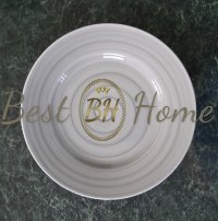 Тарелка 240 мм мелкая тренд, (Infinity серая)