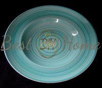 Тарелка для пасты, бирюзовая 260 мм